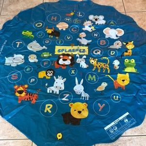 Splash EZ 3 in 1 pad, baby pool and sprinkler. Animals